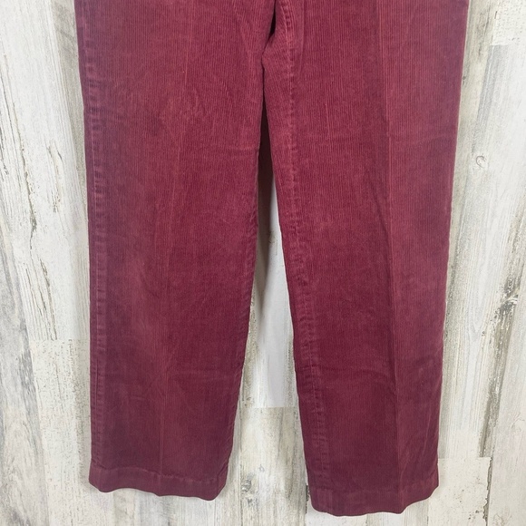 Yves Saint Laurent Sportswear Vintage Corduroy Pants Mens 29 Burgundy Maroon - Picture 3 of 11